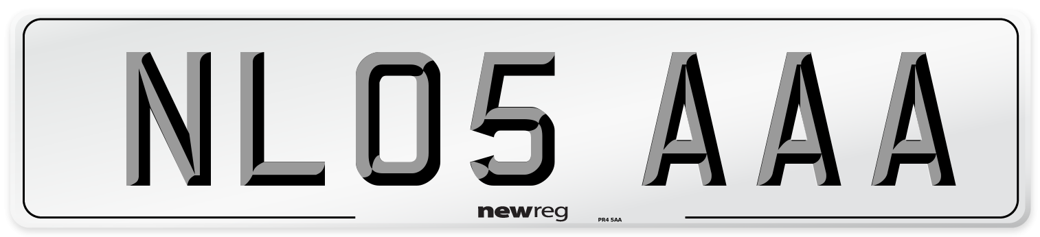 NL05 AAA Number Plate from New Reg